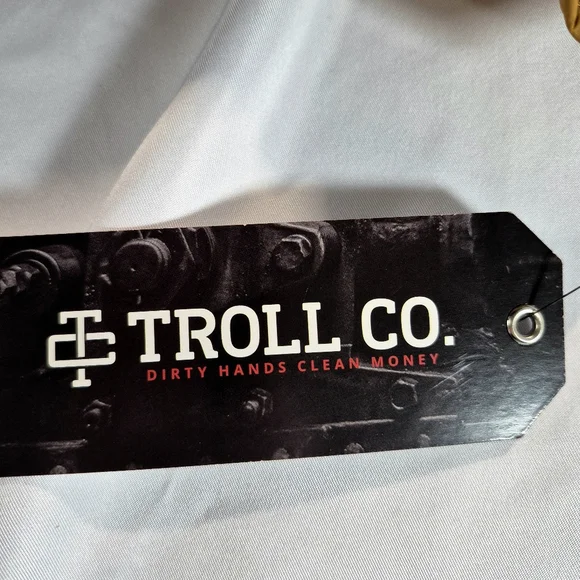 NWT Troll Co. Men's Redford Snap-Front Graphic Lined Vest Black/Saddle 3XL Moto - Picture 2 of 12